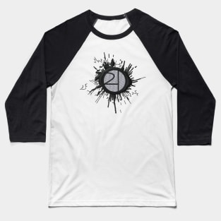 Stoner Symbol Splat Baseball T-Shirt